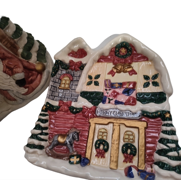 Fitz and Floyd Omnibus Cookie Jar and Tray Vintage - Picture 3 of 9